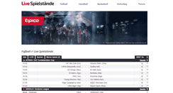 Desktop Screenshot of livespielstaende.com